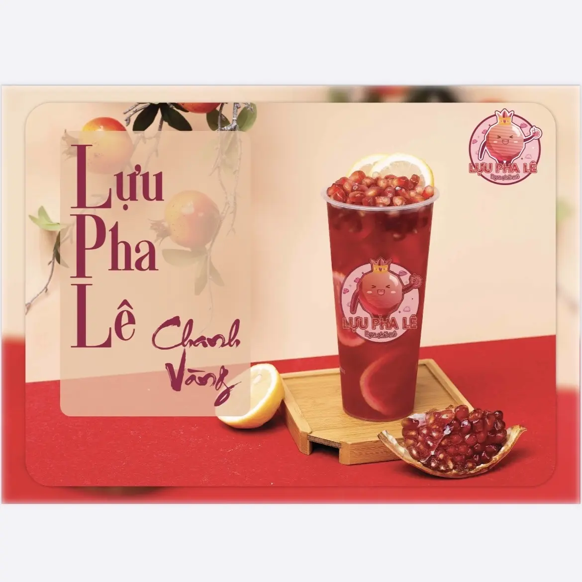 Hình ảnh Lựu pha lê chanh vàng