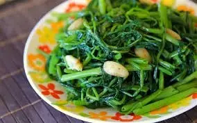 Hình ảnh Rau muống xào tỏi