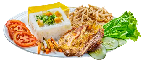 Hình ảnh Cơm tấm sườn non bì chả