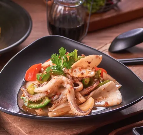 Hình ảnh Mực xào sa tế