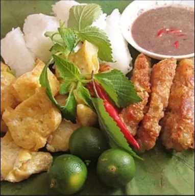 Hình ảnh Bún đậu nem chua rán +nước bất kỳ
