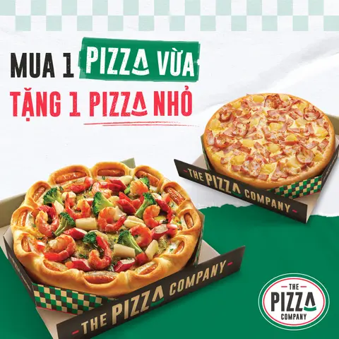 Hình ảnh MUA 1 PIZZA SIZE M TẶNG 1 PIZZA SIZE S