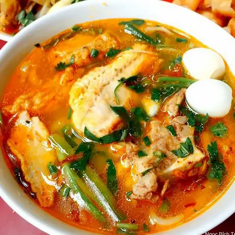 Hình ảnh Bánh canh cá lóc đầy đủ