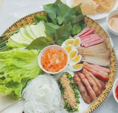 Hình ảnh Mẹt chả - nem nướng
