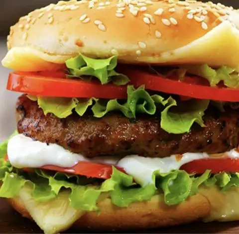 Hình ảnh Hamburger 2 miếng bò - trứng