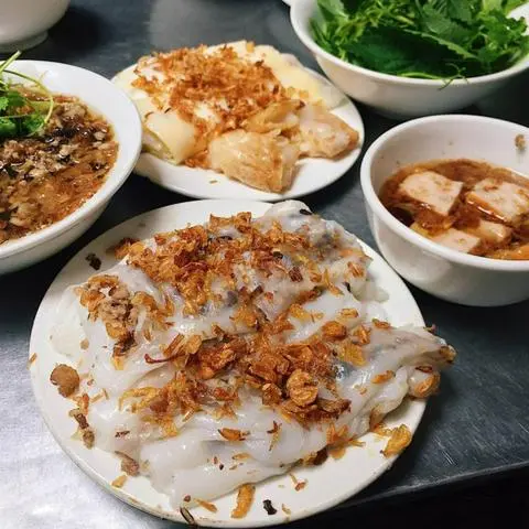 Hình ảnh Bánh ướt hành phi