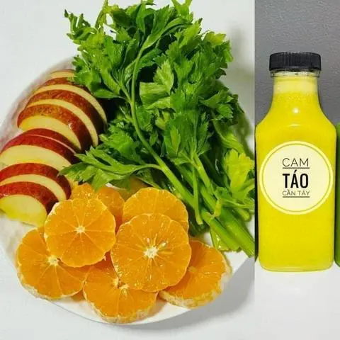 Hình ảnh Nước ép Cam - Táo - Cần tây