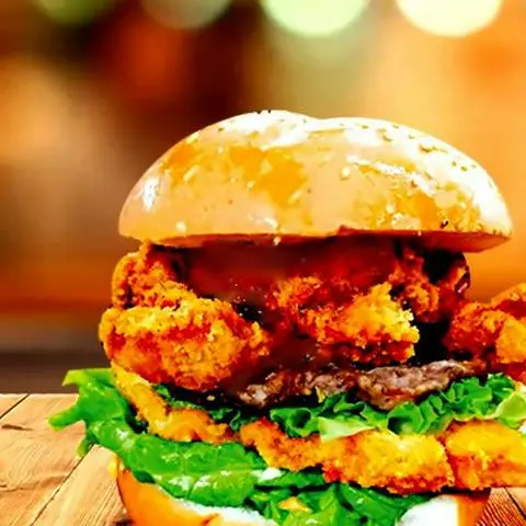 Hình ảnh BURGER GÀ GIÒN BÒ TRỨNG