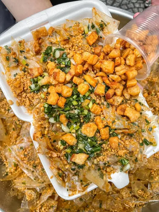 Hình ảnh Bánh tráng thịt bằm - tóp mỡ Đặc biệt 
