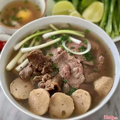 Hình ảnh Phở tái bò viên