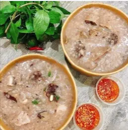 Hình ảnh Cháo lòng bỏ tô giấy kèm đũa muỗng