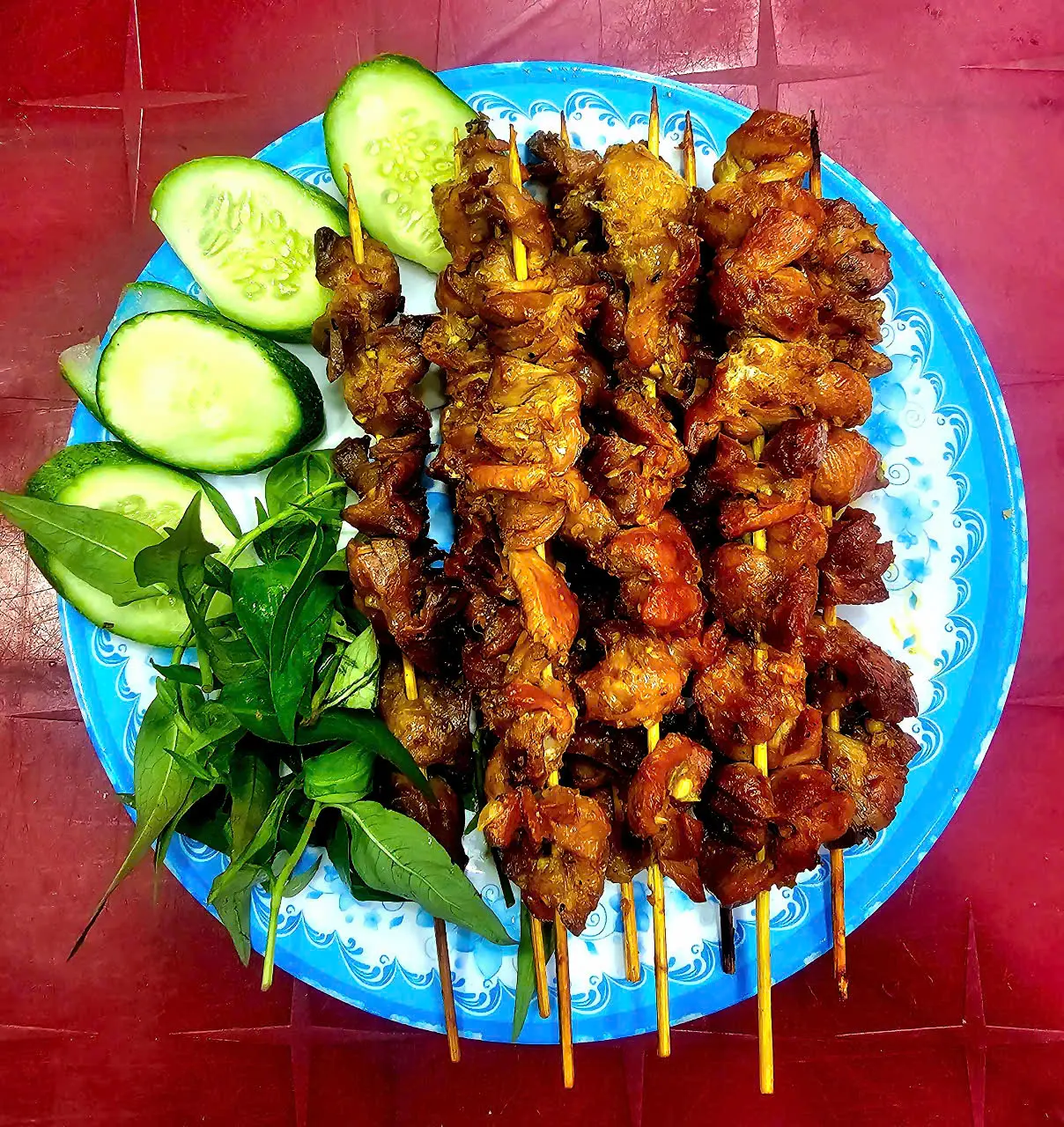 Hình ảnh Mề gà nướng - xiên
