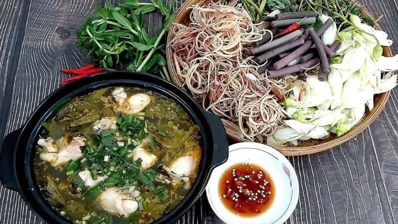 Hình ảnh Lẩu ếch lá giang