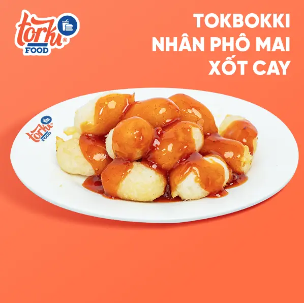 Hình ảnh Bánh Gạo Tokbokki Nhân Phô Mai Sốt Cay