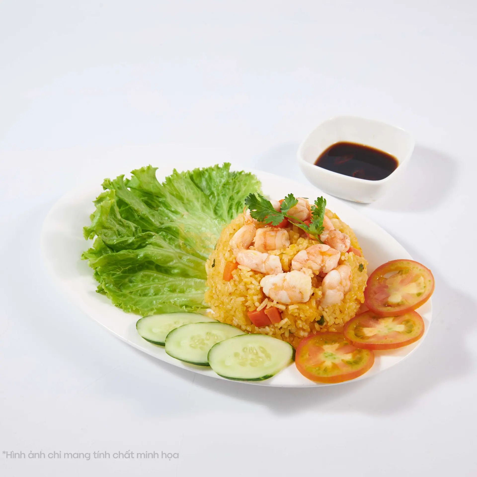 Hình ảnh Cơm chiên tôm ngũ sắc