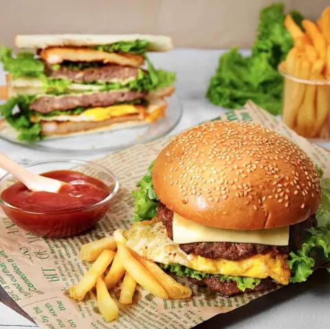 Hình ảnh Hamburger tôm