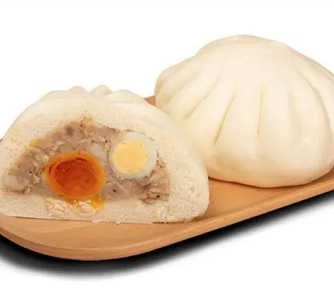 Hình ảnh Bánh bao trứng muối+ trứng cút