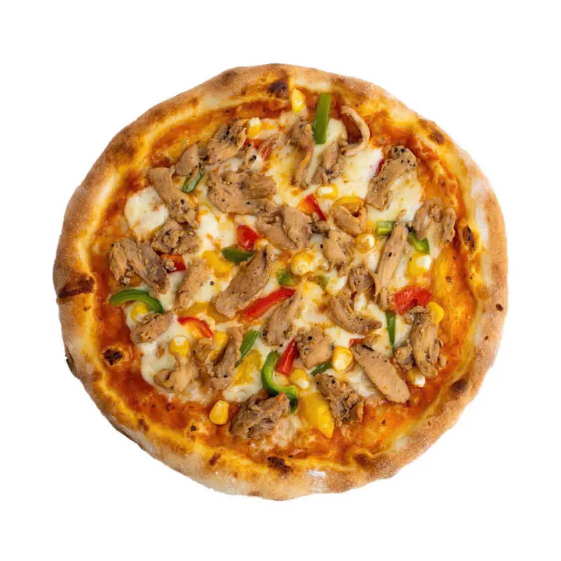Hình ảnh Pizza tươi. gà nướng rau củ - chicken - vegetables