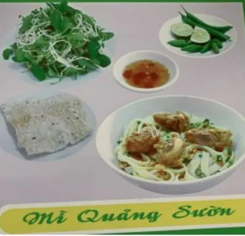 Hình ảnh Mì quảng sườn