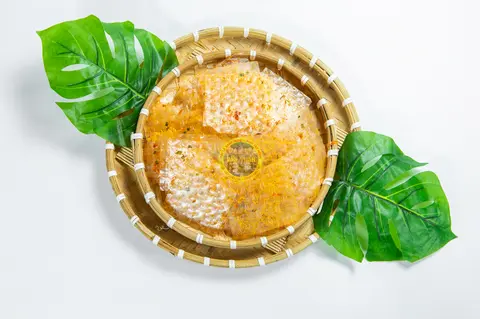 Hình ảnh Bánh tráng lá muối bò