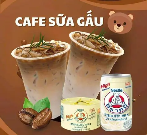Hình ảnh Cafe sữa gấu