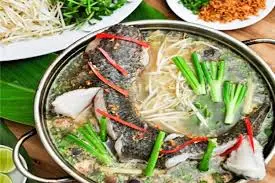 Hình ảnh Lẩu cháo cá lóc rau đắng