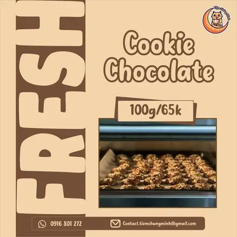 Hình ảnh Cookie chocolate - 100gr