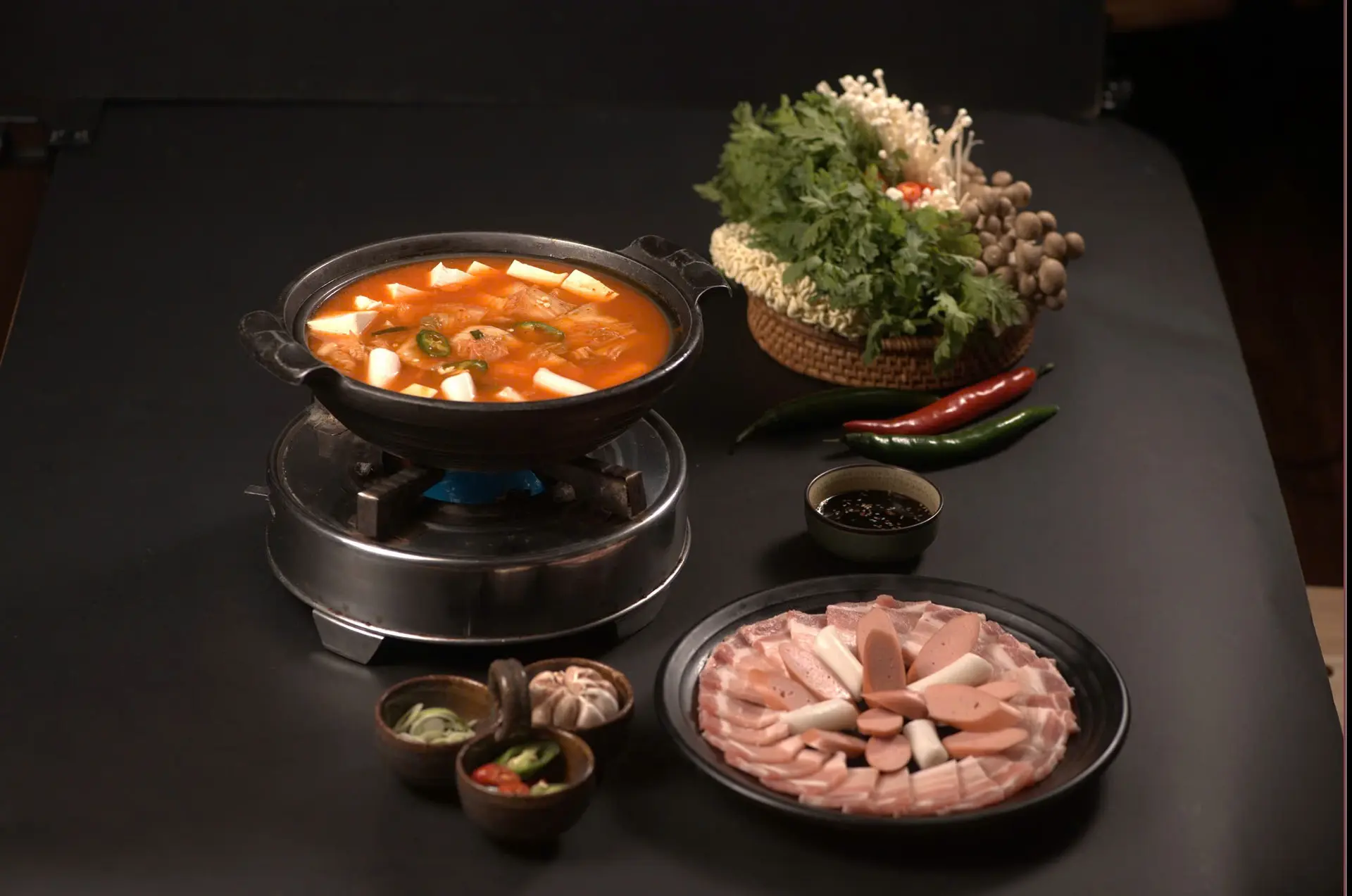 Hình ảnh Lẩu kim chi topokki - cỡ vừa
