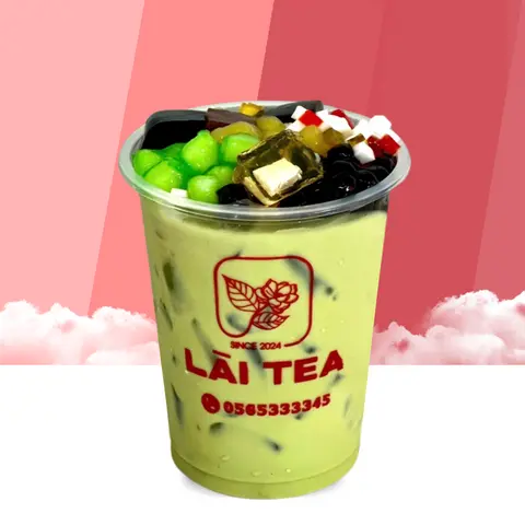 Hình ảnh Trà Sữa Matcha Full topping - XL 100ml