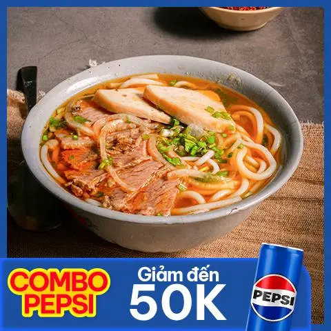 Hình ảnh Combo Bún Bò Nạm + pepsi