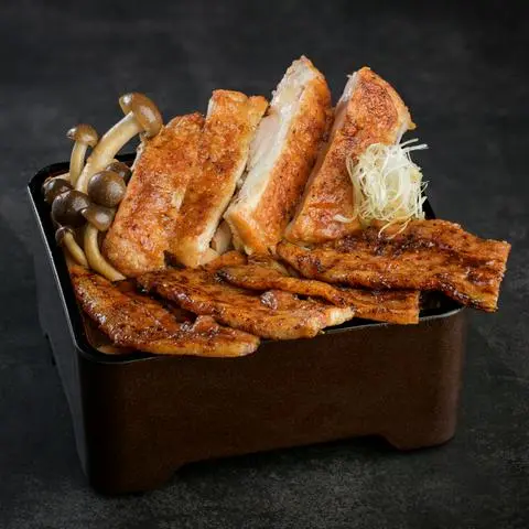 Hình ảnh Combo cơm gà teriyaki - thịt heo buta bara