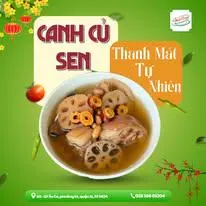 Hình ảnh Canh củ sen hầm đuôi heo