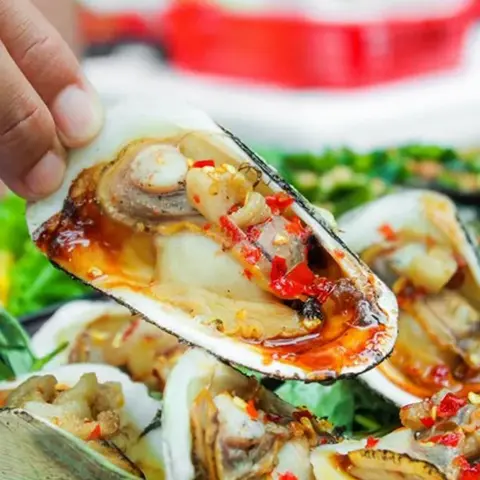 Hình ảnh Sò dẹo nướng mắm ớt