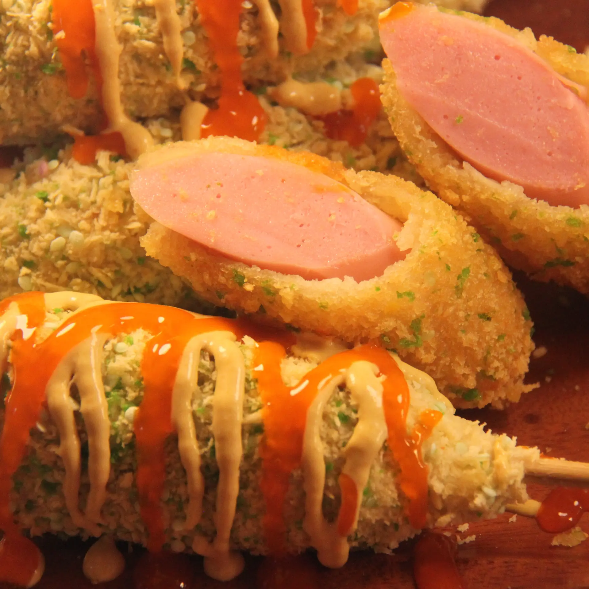 Hình ảnh Hot dog xúc xích Hàn Quốc 