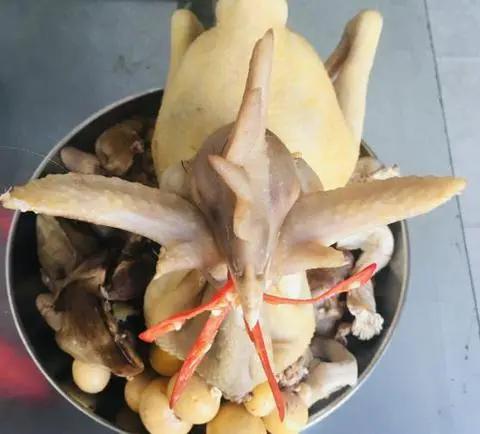 Hình ảnh Gà ta cúng chéo cánh tiên - lòng - huyết - cháo - gỏi