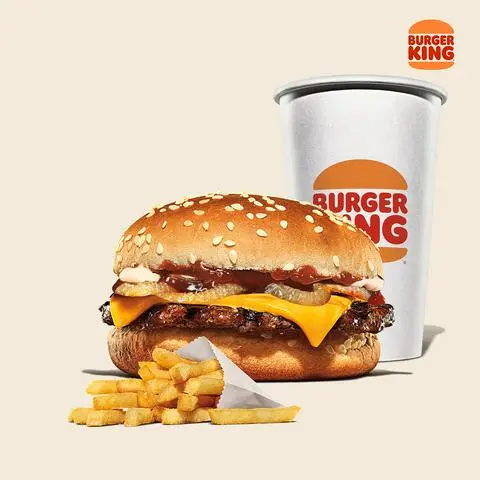 Hình ảnh Combo Burger Bò Nướng Hành Chiên
