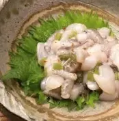 Hình ảnh Sashimi bạch tuộc mù tạc