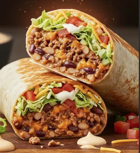 Hình ảnh Bánh Tacos trứng xúc xích