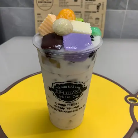 Hình ảnh Trà sữa olong full topping 
