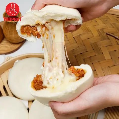 Hình ảnh Bánh bao bò pizza phô mai