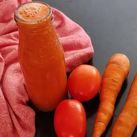 Hình ảnh Sinh tố cà chua - cà rốt