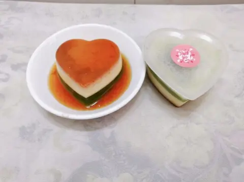 Hình ảnh Bánh flan rau câu dừa dứa