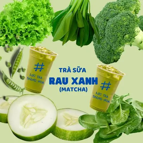 Hình ảnh Trà sữa rau xanh - matcha