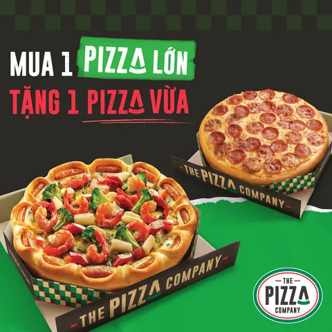Hình ảnh MUA 1 PIZZA SIZE L TẶNG 1 PIZZA SIZE M