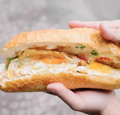 Hình ảnh Bánh mì ốp la