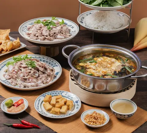 Hình ảnh Lẩu riêu cua sườn sụn nhỏ