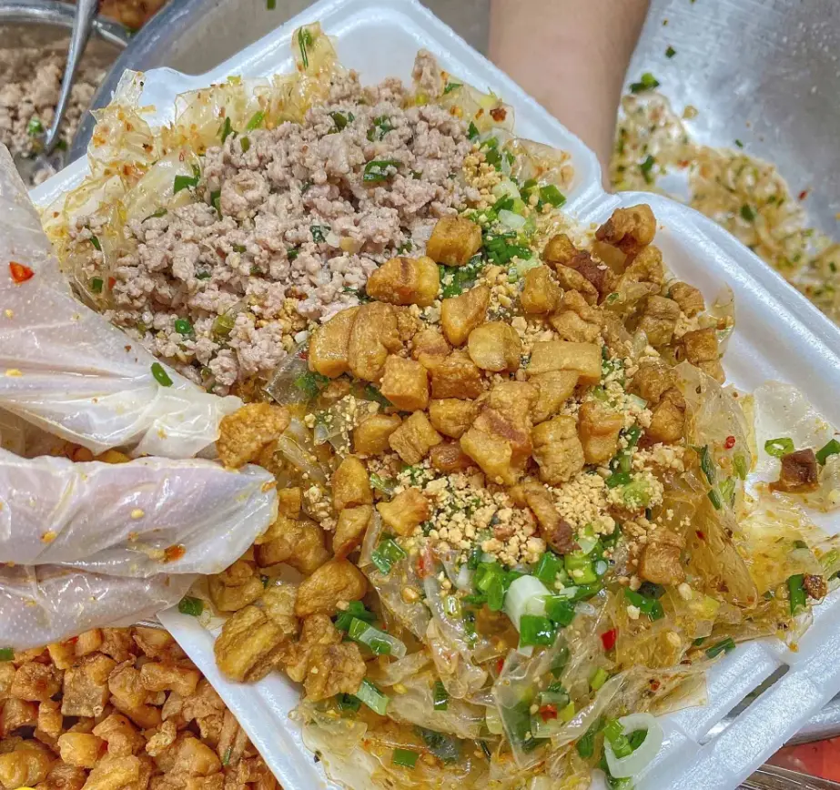 Hình ảnh Bánh tráng phơi sương mỡ hành thập cẩm