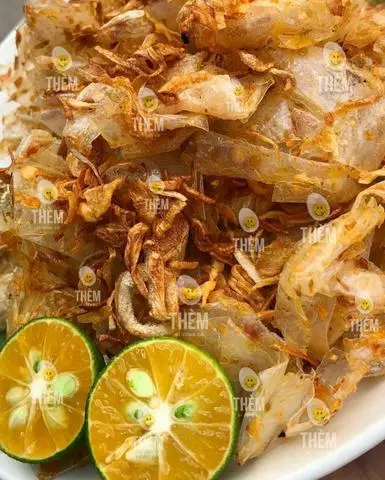 Hình ảnh Bánh tráng trộn muối nhuyễn hành phi