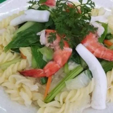 Hình ảnh Nui xào hải sản