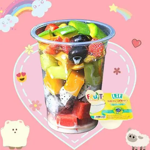 Hình ảnh Trái cây dầm sữa chua Fruit Crush - 800ml